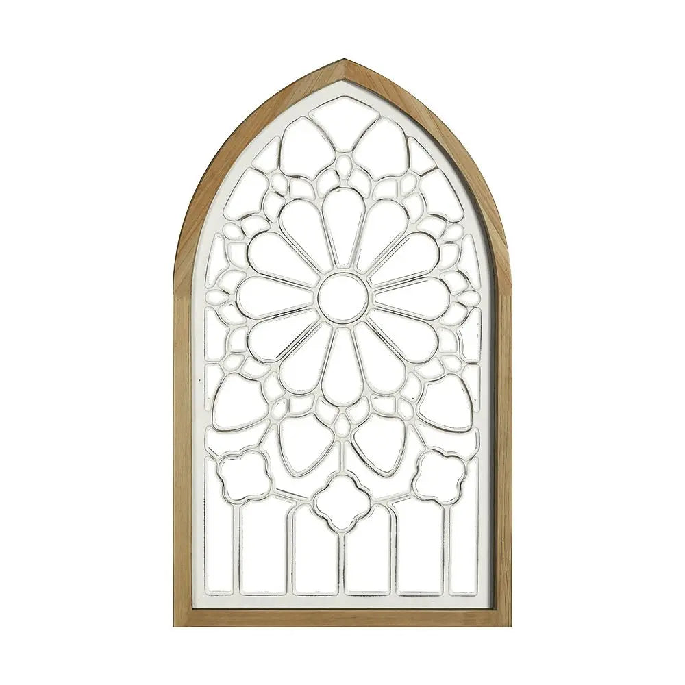 Wooden Gothic Wall Mirror