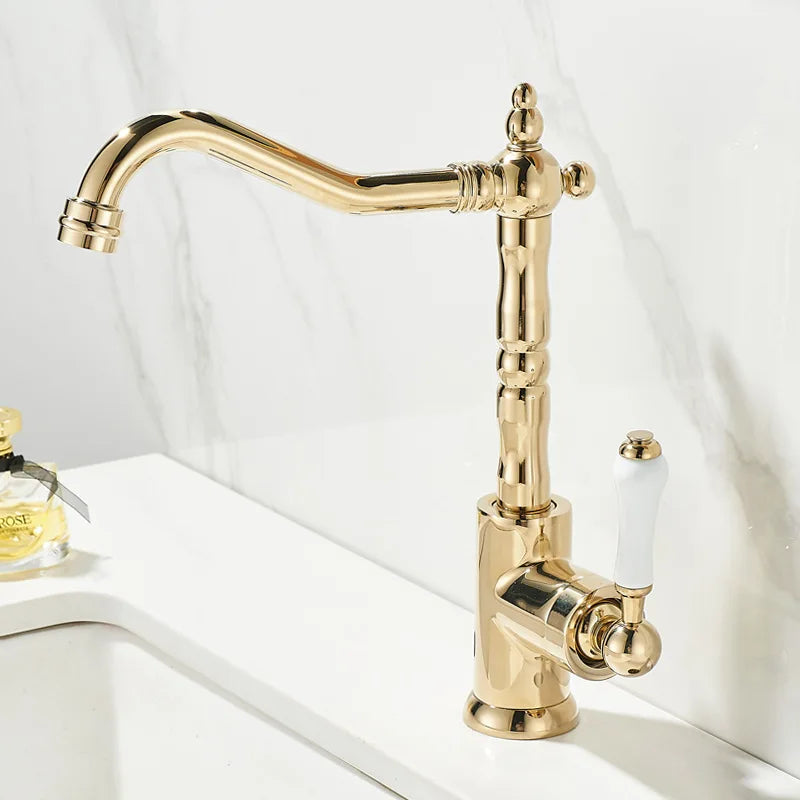 Brass Black Kitchen Faucet Premium Antique Finish