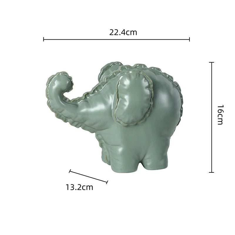 DecorBites™ Elephant Abstract Bubble Sculpture Home Decor Figurine