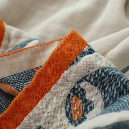 DecorBites™ Cotton Nordic Throw Blanket - Soft Summer Quilt for Single/Double Beds - Boho Home Decor Cover