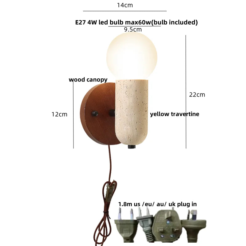 White Glass Wall Lamp Japanese Style Foyer