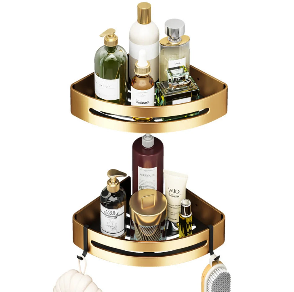 Gold Triangle Corner Shelf