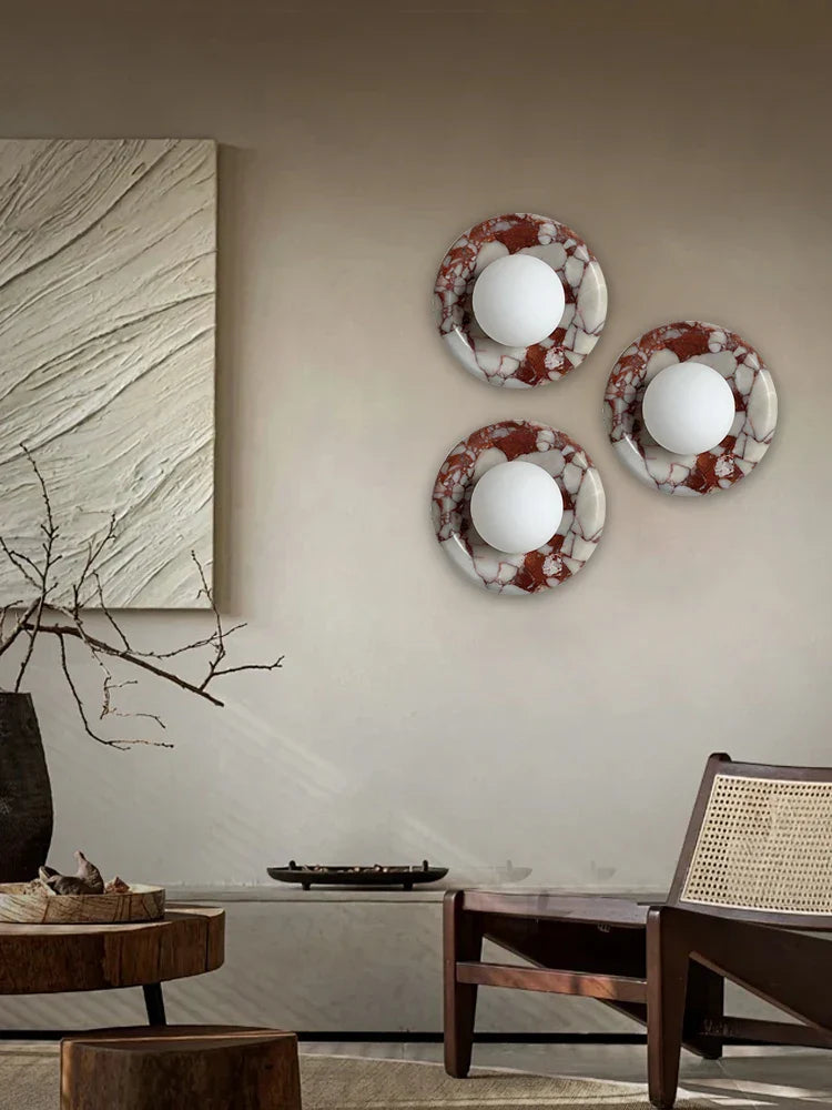 Marble Jade Wall Sconce