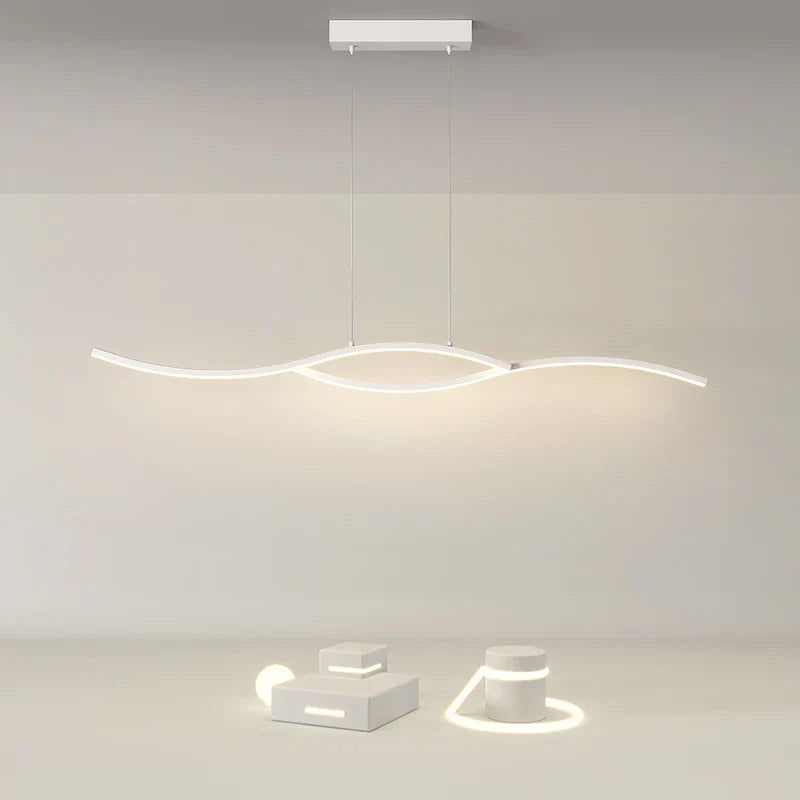 Nordic LED Pendant Light 100cm Dimmable Remote