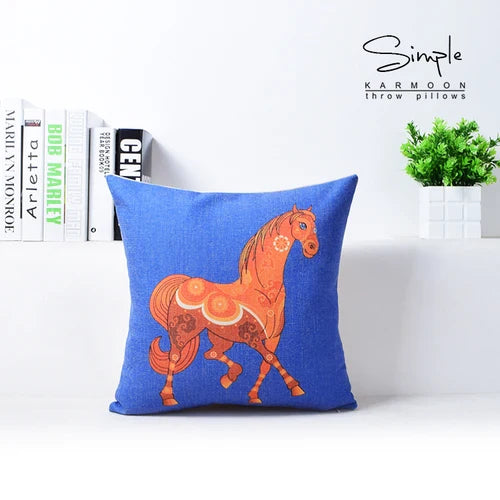DecorBites™ Cotton Linen Sofa Pillowcase, Cushion Cover for Home Decor