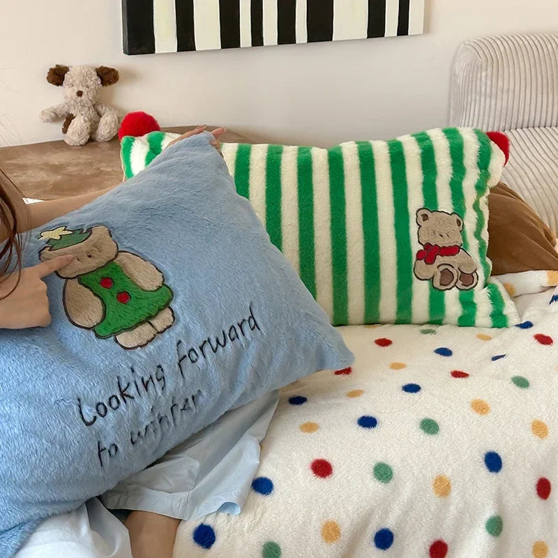 DecorBites™ Luxe Embroidered Velvet Duvet Set for Cozy Winter Bedding