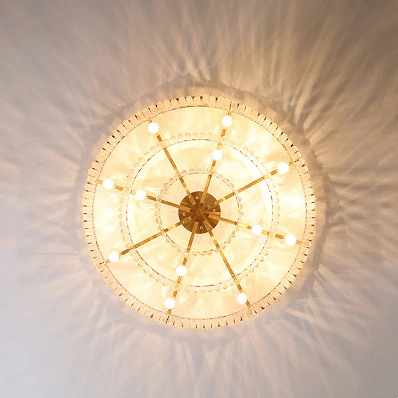 DecorBites™ Dual Purpose Crystal Chandelier Ceiling Lamp for Bedroom Living Room