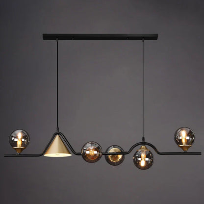 DecorBites™ Linear Hanging Lamp Minimalist Chandelier Modern Nordic Dining Table Lantern