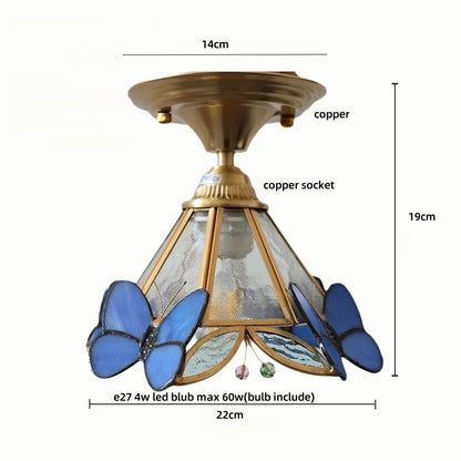 DecorBites™ Glass Flower LED Ceiling Lights - Modern Nordic Canopy Lamparas Techo