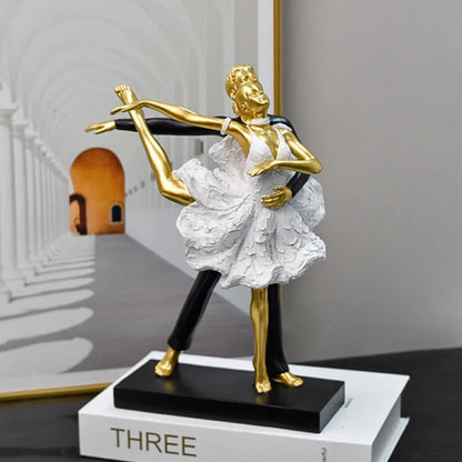 DecorBites™ Dancing Couple Sculpture: Romantic Wedding Engagement Figurine for Living Room Bedroom