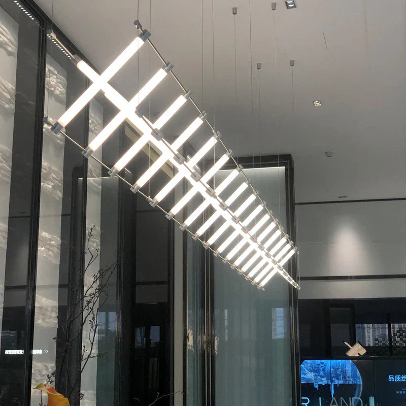 Nordic Industrial Pendant Light 12-Light L200cm