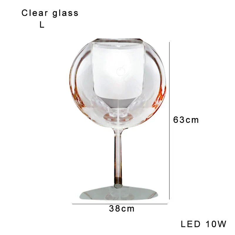 DecorBites™ Gold Chrome Glass Table Decor Lamp for Luxury Living Room, Villa, Store, Cafe