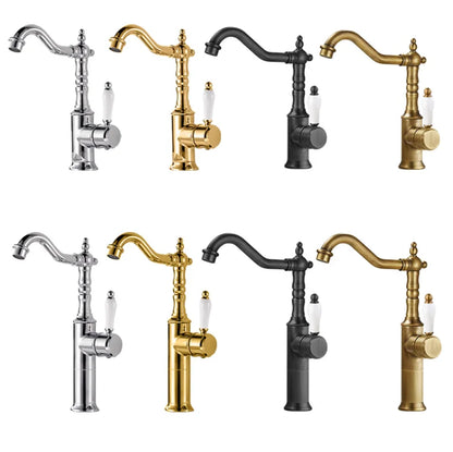 DecorBites™ Gold Luxury Kitchen Faucet for Household Sink, Hot and Cold Water Mixer