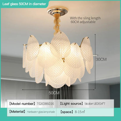 DecorBites™ French Luxury Cream Crystal Living Room Light Modern Simple Net Red