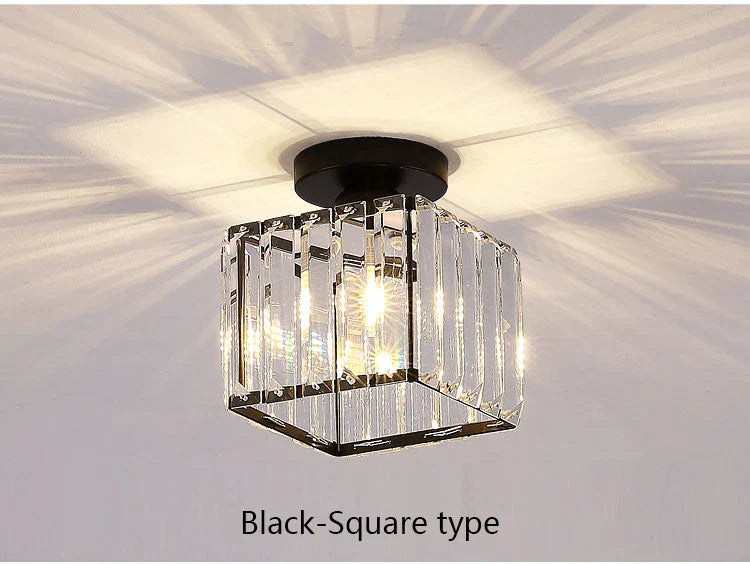 DecorBites™ Crystal LED Chandelier Ceiling Light for Home Decor & Lighting in Various Rooms