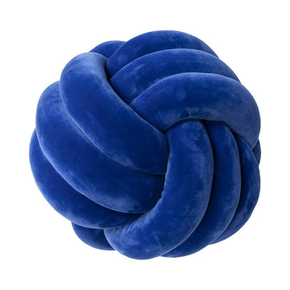 DecorBites™ Knot Ball Short Plush Throw Pillow for Home Décor and Comfort