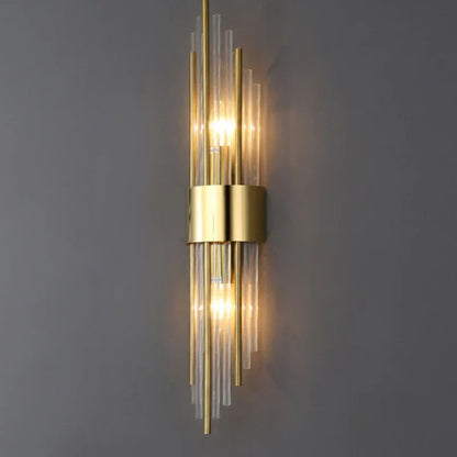 DecorBites™ Crystal Copper Wall Lights: Postmodern Luxe Bedroom & Living Room Lighting