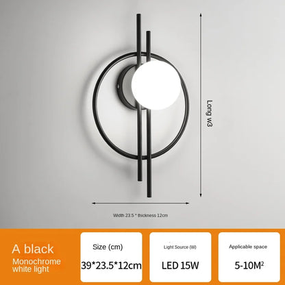 DecorBites™ Glass Ball LED Wall Lamp Modern Light Luxury Home Decor Fixture
