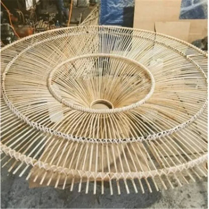 DecorBites™ Handmade Rattan Pendant Light for Dining Room, Living Room, Bedroom, Hotel