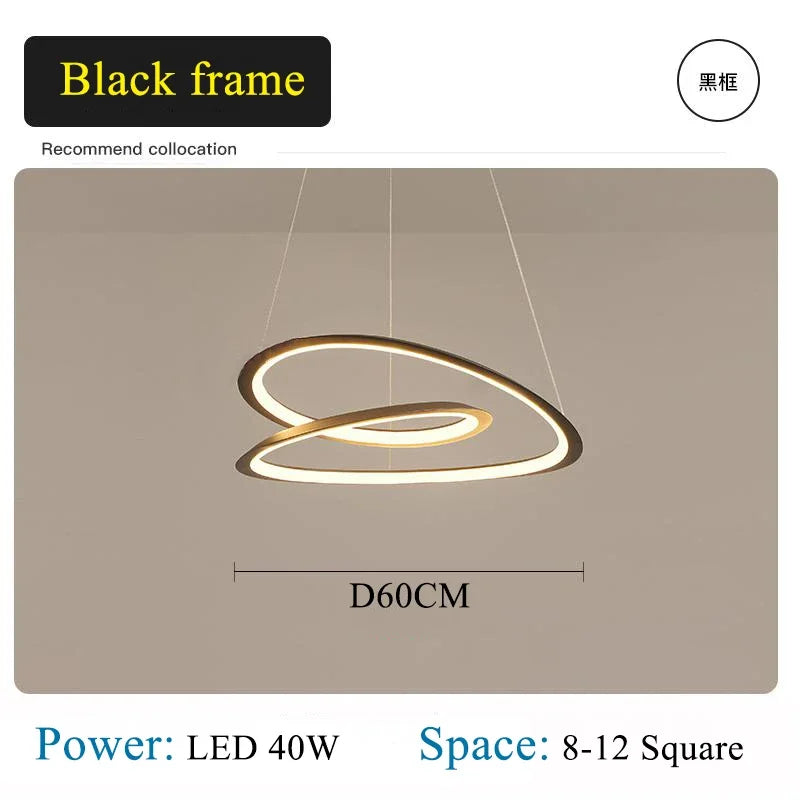 White LED Round Chandelier