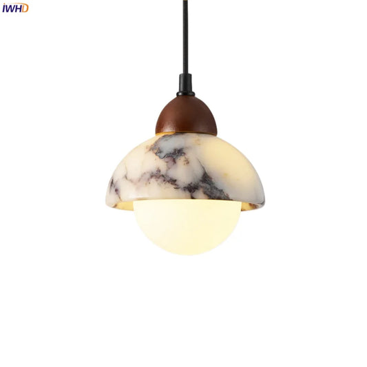 DecorBites™ Glass Ball LED Pendant Light for Bedroom Dining Room Kitchen - Vintage Hanging Fixture