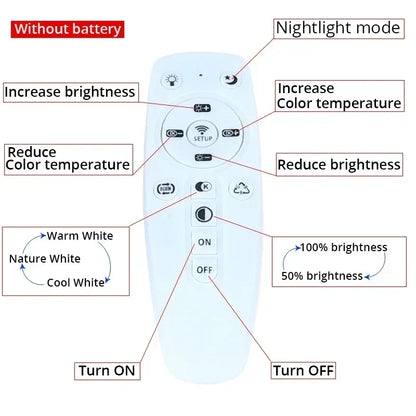 DecorBites™ Dimmable LED Wall Lamp with Remote Control for Bedroom and Living Room