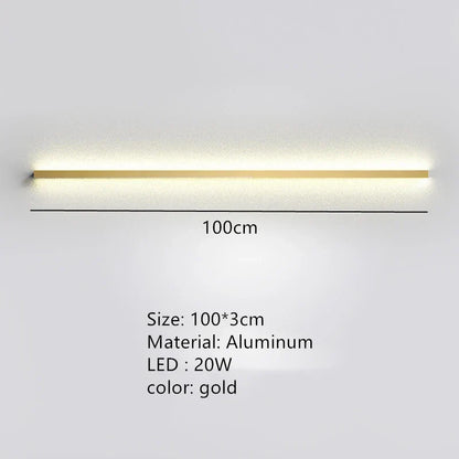 DecorBites™ LED Wall Lights Dimming Switch Black Gold White Metal Sconces Bedroom Aisle Lamp