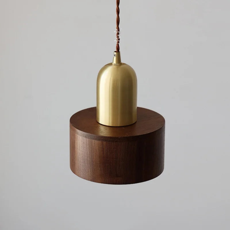 DecorBites™ LED Wood Pendant Light Fixture | Adjustable Hanging Lamp for Home Decor