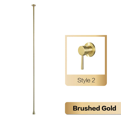 Luxury brushed Gold bathroom Ceiling faucet