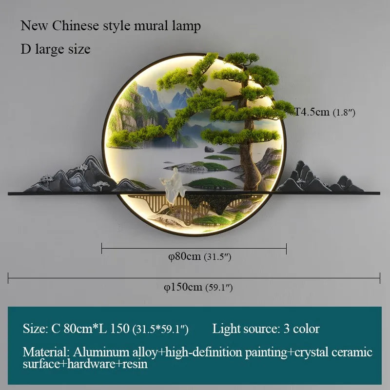 Gold Mural LED Sconce