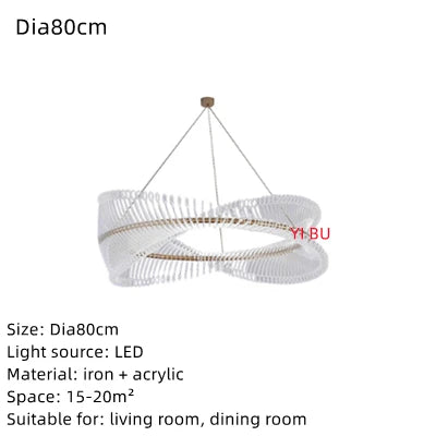 Round LED Ceiling Chandelier