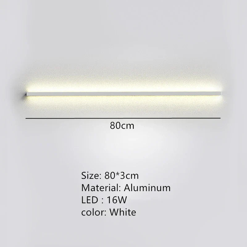 DecorBites™ LED Wall Lights Dimming Switch Black Gold White Metal Sconces Bedroom Aisle Lamp