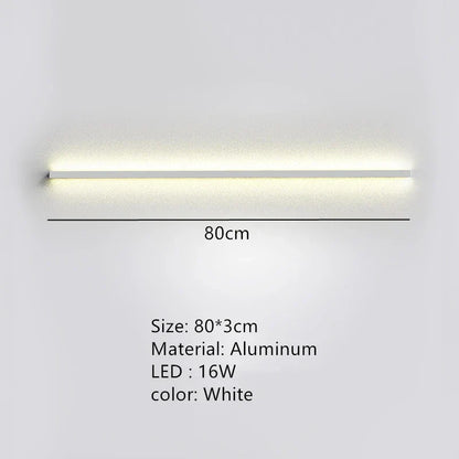 DecorBites™ LED Wall Lights Dimming Switch Black Gold White Metal Sconces Bedroom Aisle Lamp