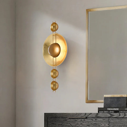 DecorBites™ Gold LED Vintage Indoor Wall Lamp Luxe Decor for Bedroom Living Room