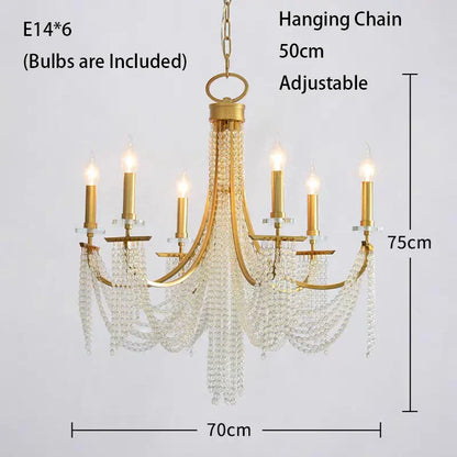 DecorBites™ LED Chandelier: Vintage Home Pendant Lights for Living & Dining Room