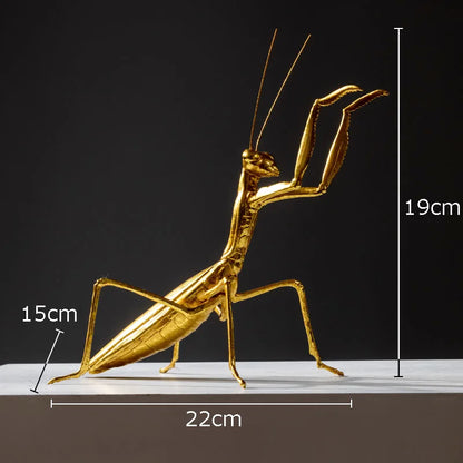 DecorBites™ Golden Honeybee Insect Statue Desk Decoration for Living Room