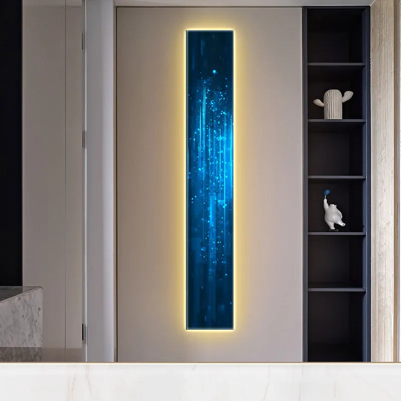 White LED Abstract Remote-Dim Sconce