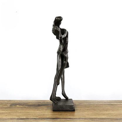 DecorBites™ Couple Dancers Portrait Sculpture - Pas De Deux Home Decor & Anniversary Gift