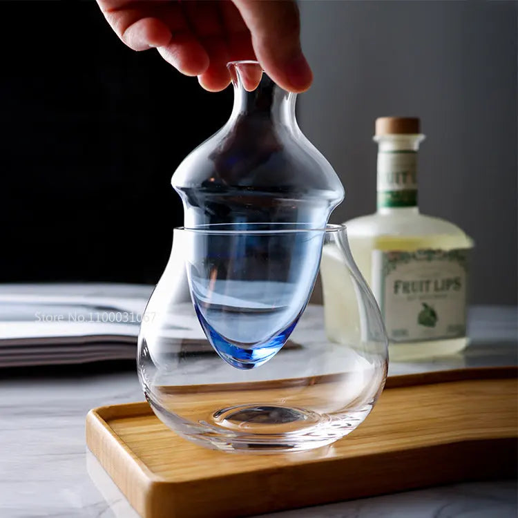 DecorBites™ Glass Wine Decanter & Ice Jug Set for Home & Bar