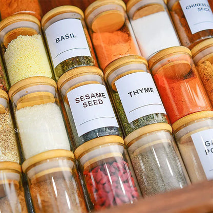 DecorBites™ Glass Food Storage Jar with Lid for Kitchen Organization