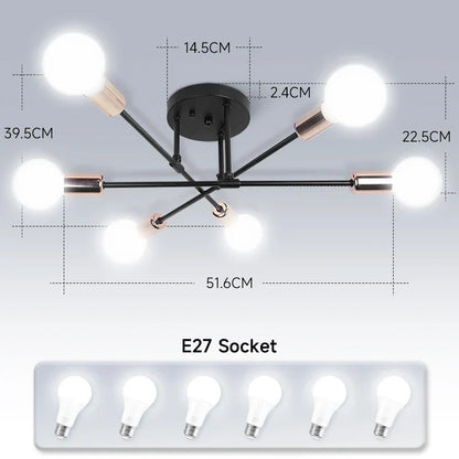 DecorBites™ LED Ceiling Chandelier Pendant Light for Kitchen Living Room Home Decor