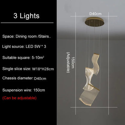 DecorBites™ LED Light Ceiling Chandelier for Modern Home Decor & Ambient Lighting