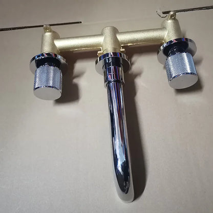 Bathroom Faucet Brushed Gold Wall Mount
