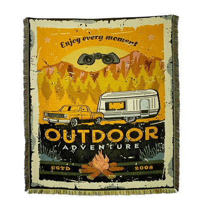 DecorBites™ Decorative Jacquard Tapestry Blanket