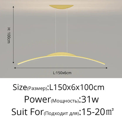 DecorBites™ LED Pendant Lamp - Minimalist Hanging Light for Dining Room & Home Decor