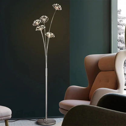 DecorBites™ Crystal Dandelion LED Floor Lamp for Living Room Bedroom Decor