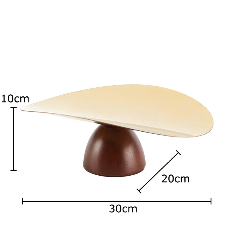DecorBites™ Gold Plated Wooden Fruit Bowl Tray Set for Home Kitchen and Restaurants