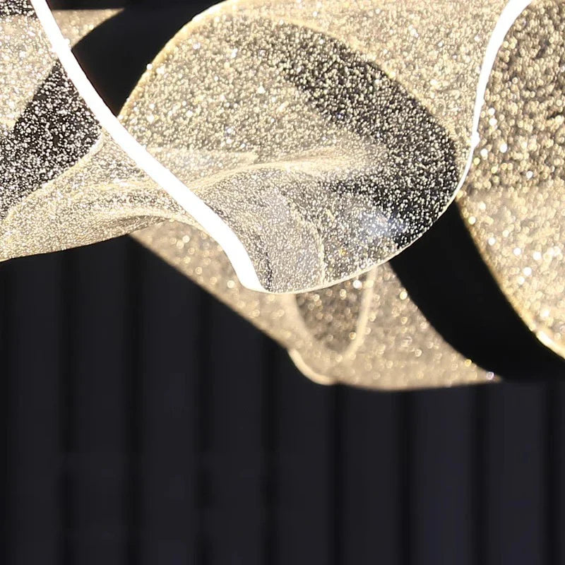 Modern Linear Alloy Pendant Light Chandelier