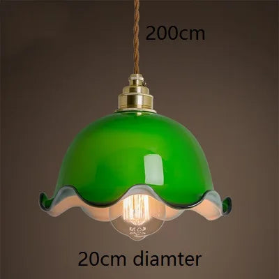 Green Vintage Pendant Light Japanese-America Style
