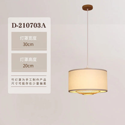 DecorBites™ Japanese Bamboo Chandelier Pendant Light for Living Dining Bedroom - Quiet Style Icon